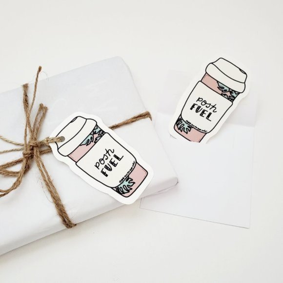 LB064 HANG TAGS Posh Fuel Thank You Travel Coffee or Tea Mug [Price Firm] - Picture 4 of 6